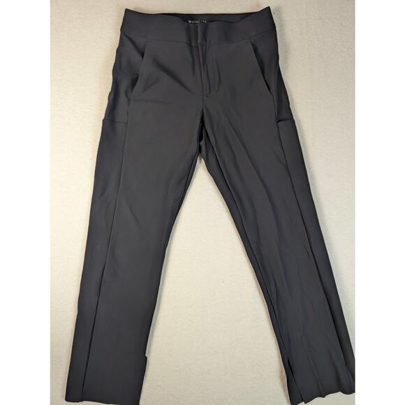 Athleta Stellar Trouser Black Size 2 Stretch Altered Career Lightweight Smooth - Picture 1 of 4
